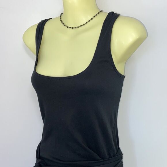 Vince Dress Maxi Black Wrap Nwot Sz Sm - Picture 3 of 9